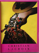 Spring 1992 Christian Lacroix Runway & Ad Campaign Printed Mini Dress w Lace Up Back & Full Skirt