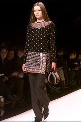 Fall 2002 Oscar de la Renta Embroidered & Sequin Black Velvet Jacket