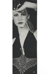 Museum Held 1971 John Kloss Beaded "Black Swan" Dress