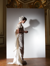 Beautiful 2013 Lanvin Blanche by Alber Elbaz Strapless Ruffled Ivory Silk Wedding Gown