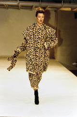 Iconic Fall 1991 Azzedine Alaia Museum Held Leopard Knit Dress