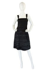 1990s Moschino Silk Bead & Raffia Dress