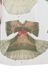 Important 1972 Zandra Rhodes Hand Painted 'Butterfly' Kimono Sleeve Dress w Lily Print & Original Petticoat