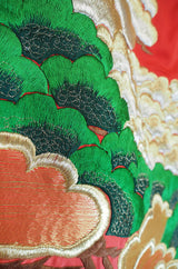 1950s Embroidered Crane Uchikake Wedding Kimono