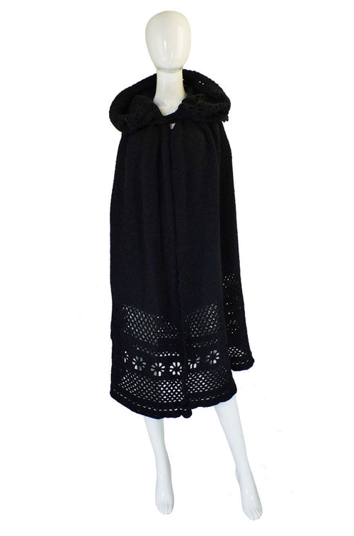 Rare 1960s Sybil Connolly Crochet Cape