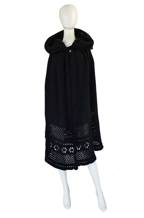 Rare 1960s Sybil Connolly Crochet Cape