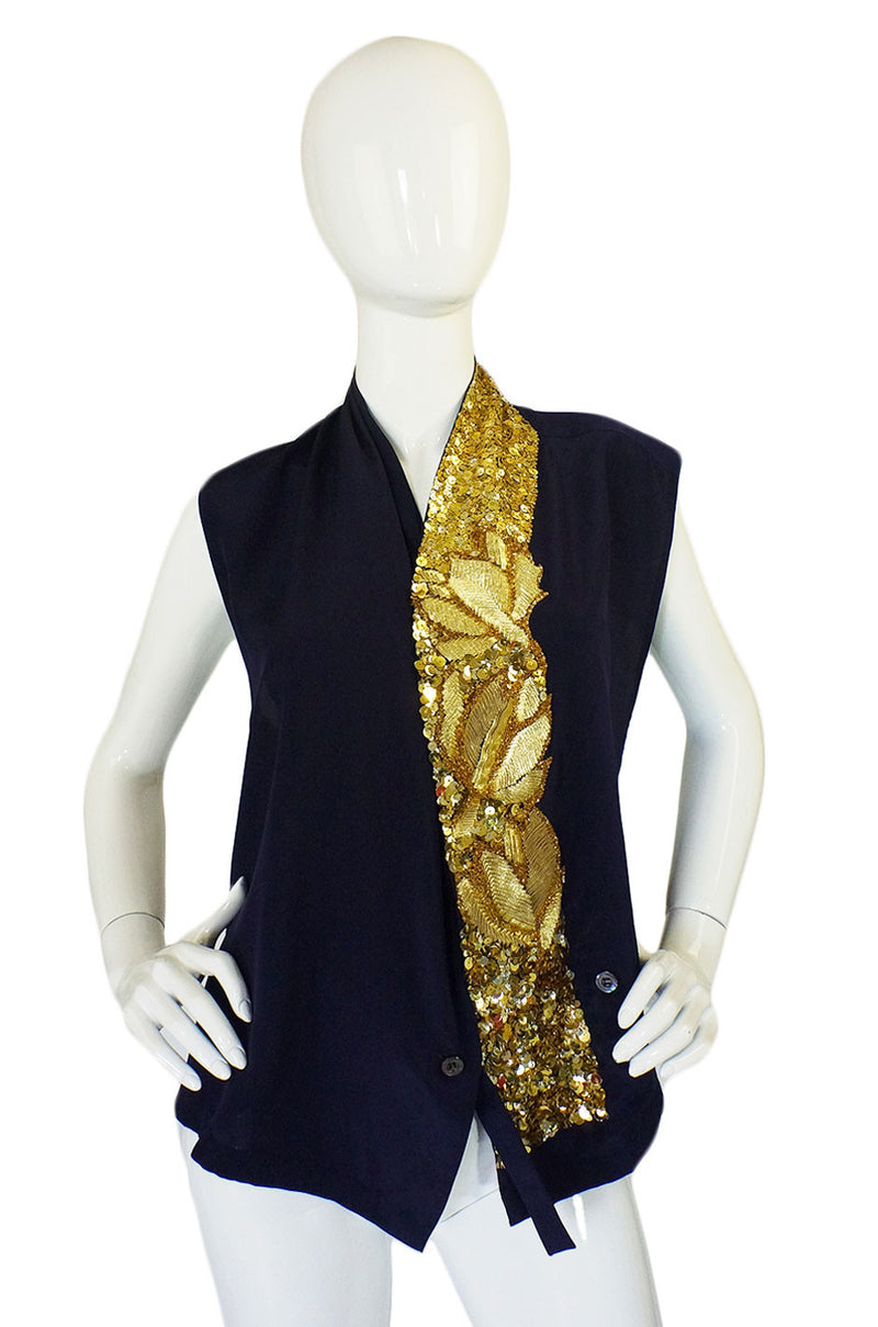 Recent Dries Van Noten Silk Sequin Top – Shrimpton Couture