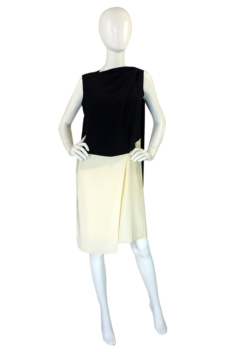 Recent Graphic B&W Silk Celine Shift