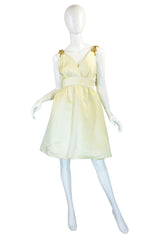 1960s Roger Freres Silk Metal Bead Dress