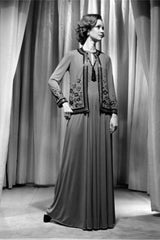 Spring 1976 Chanel Haute Couture Silk Jersey Dress & Lesage Beaded Jacket