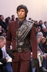 c.2002 Jean Paul Gaultier Leather Detailed Avant Garde Jumpsuit