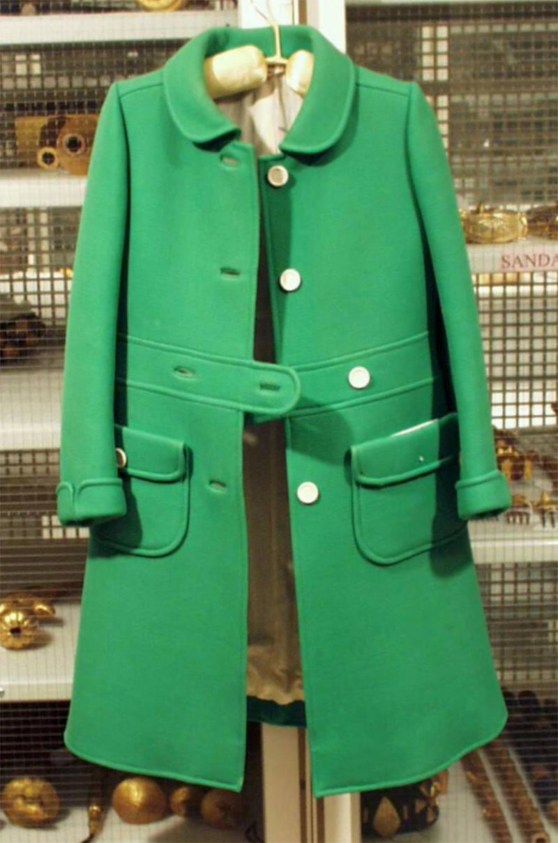 Exceptional Museum Held Fall 1969 Andre Courreges Couture Sculpted Pink Coat