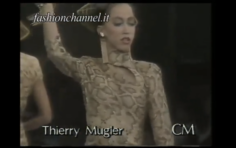 Iconic S/S 1983 Thierry Mugler Sequin Snakeskin Python Dress