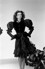 Fall 1982 Yves Saint Laurent Dramatic Sleeve Silk Taffeta & Velvet Jacket