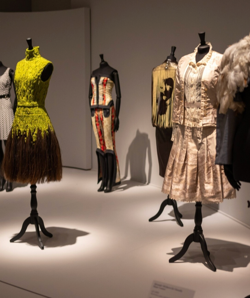 Spring 2005 Alexander McQueen 'It's Only a Game' Runway Skirt & Jacket Set