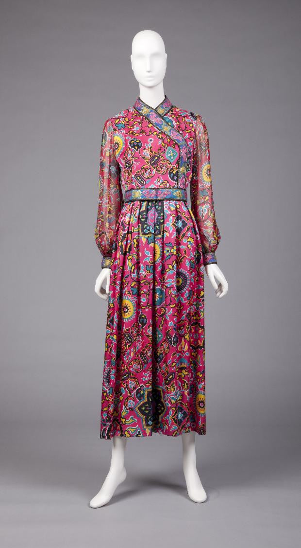 1960s Pink Oscar de la Renta Museum Piece Gown