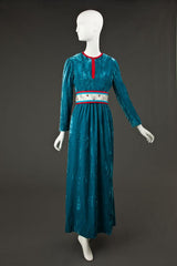 1960s Jeweled Belt Oscar De La Renta Museum Dress