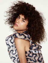 Spring 2017 Isabel Marant "Lavern" Printed One Shoulder Runway Dress w Ruffle Details
