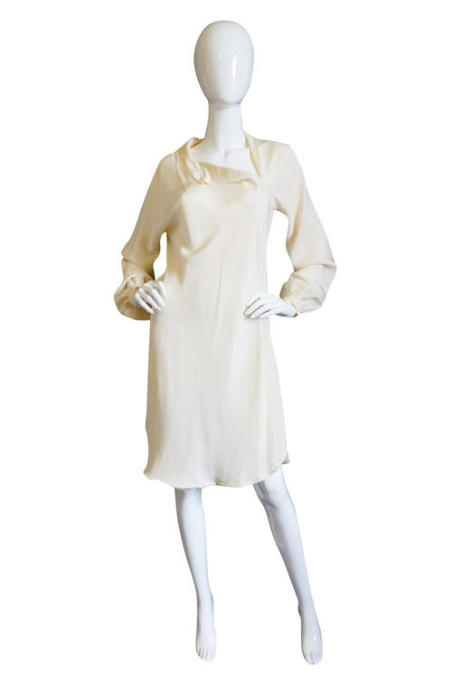 Spring 1977 Spiral Cut Halston Silk Dress