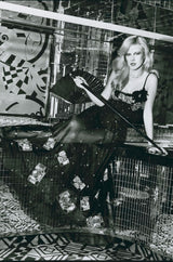 Spring 1974 Chloe by Karl Lagerfeld Sequin Dress Set as Seen on Sylvie Vartan