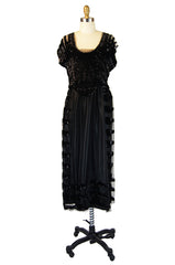Edwardian Sequin & Silk Couture Dress