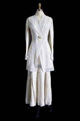 Edwardian Linen & Lace Walking Suit