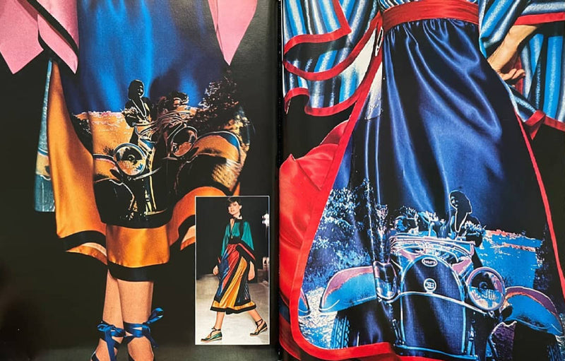 Documented Spring 1977 Emanuel Ungaro Haute Couture Brilliant Silk Skirt & Top Set