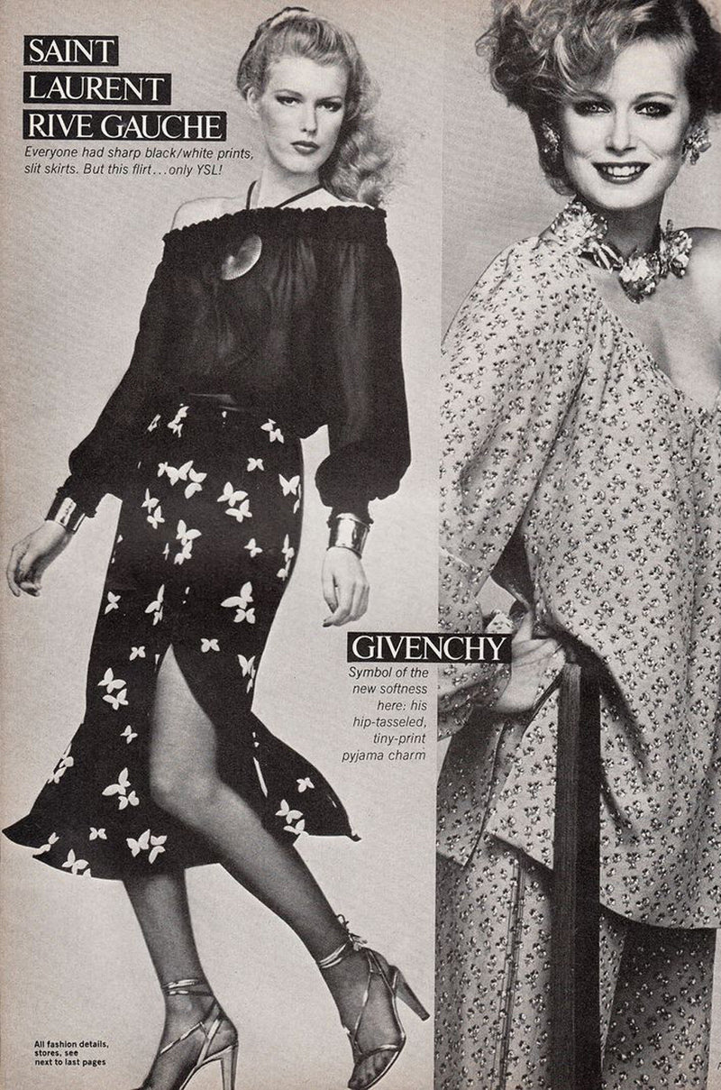 Well Documented 1978 Yves Saint Laurent Butterfly Dress Shrimpton Couture Well Documented 1978 Yves Saint Laurent Butterfly Dress Shrimpton Couture