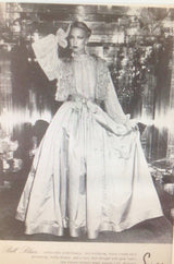 Fall 1977 Bill Blass Couture Gold Top, Tassle Vest & Ivory Silk Skirt Dress Set