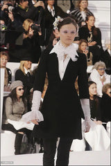 Spring 2006 Chanel by Karl Lagerfeld Haute Couture Pant Set w Detachable Collar & Sleeves