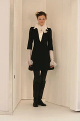 Spring 2006 Chanel by Karl Lagerfeld Haute Couture Pant Set w Detachable Collar & Sleeves