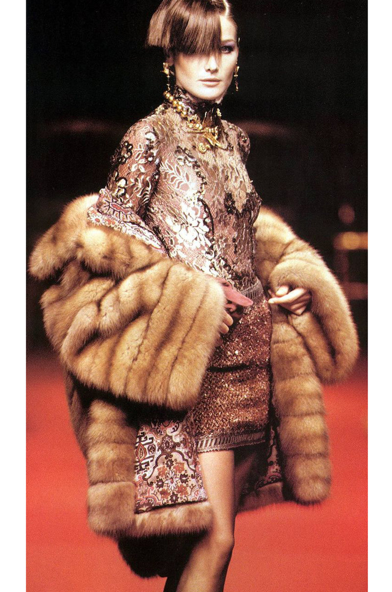 Rare 1984 Christian Dior Haute Couture by Canton Furs Model #3007 ‘Dynastie' Russian Sable Coat
