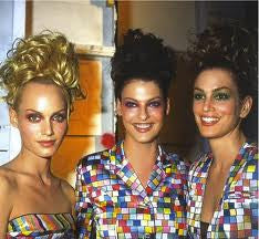 Spring 1996 Todd Oldham Runway Check Dress