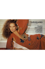 1982 Leonard Angel Sleeve Caftan Dress