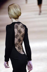 Runway Fall 2005 Alexander McQueen 'The Man Who Knew Too Much' Full Lace Back Dress