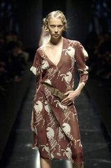 Iconic & Rare Spring 2001 Chloe by Stella McCartney Look 11 Runway Horse Print Dress