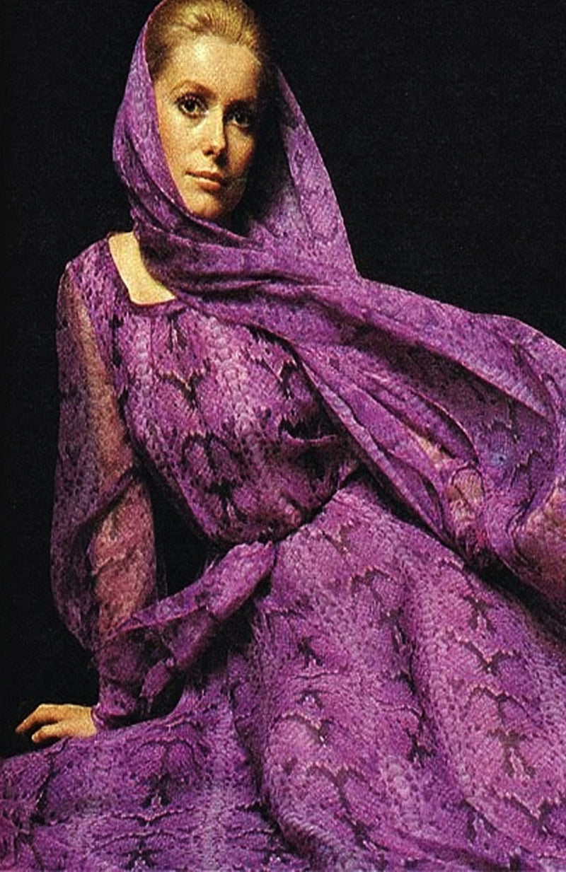 1971 Givenchy Haute Couture Silk Dress