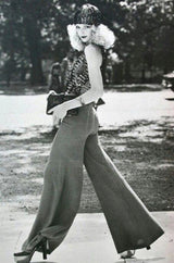 c1973 Biba Baby Blue Sequin Vest Top