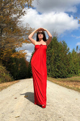 Unusual 1976 Halston Deep Brown Strapless Tie Front Dress in a Soft Terry Cloth