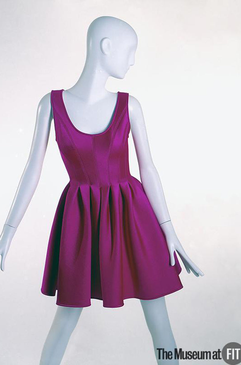 F/W 1994 Donna Karan Museum Held Neoprene Mini Dress
