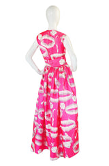 1960s Silk Harvey Berin Pink Gown