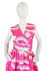 1960s Silk Harvey Berin Pink Gown