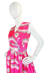 1960s Silk Harvey Berin Pink Gown