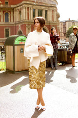Resort 2014 Burberry Prorsum Hammered Gold Sequin Skirt