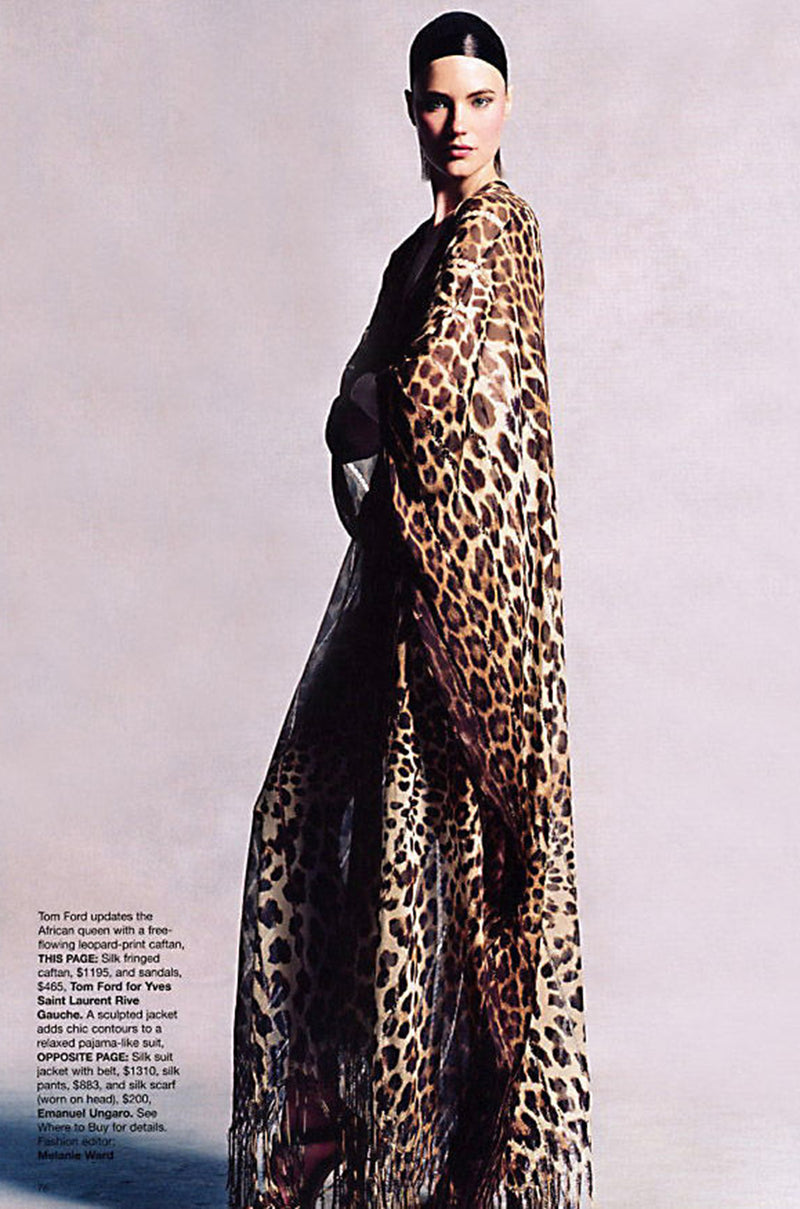 saint laurent leopard-print silk-chiffon maxi dress Saint Laurent Dresses