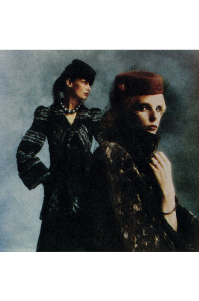 Documented 1973 Biba by Barbara Hulanicki Rare Maternity Label Black Faux Fur Swing Coat
