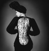 c2014 Hedi Slimane for Saint Laurent Lace & Leather Dress